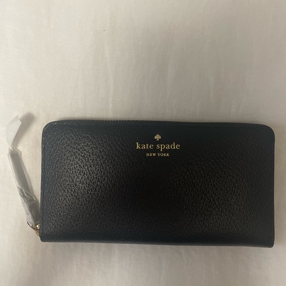 kate spade Handbags - NWT Kate Spade Black Grand Street Lacey Leather Wallet